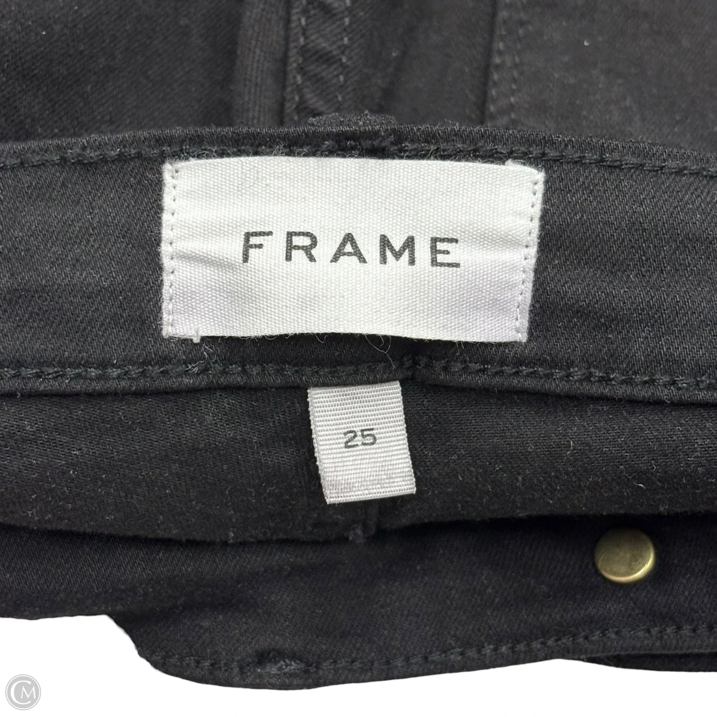 Jeans Cropped By Frame In Black, Size: 0
