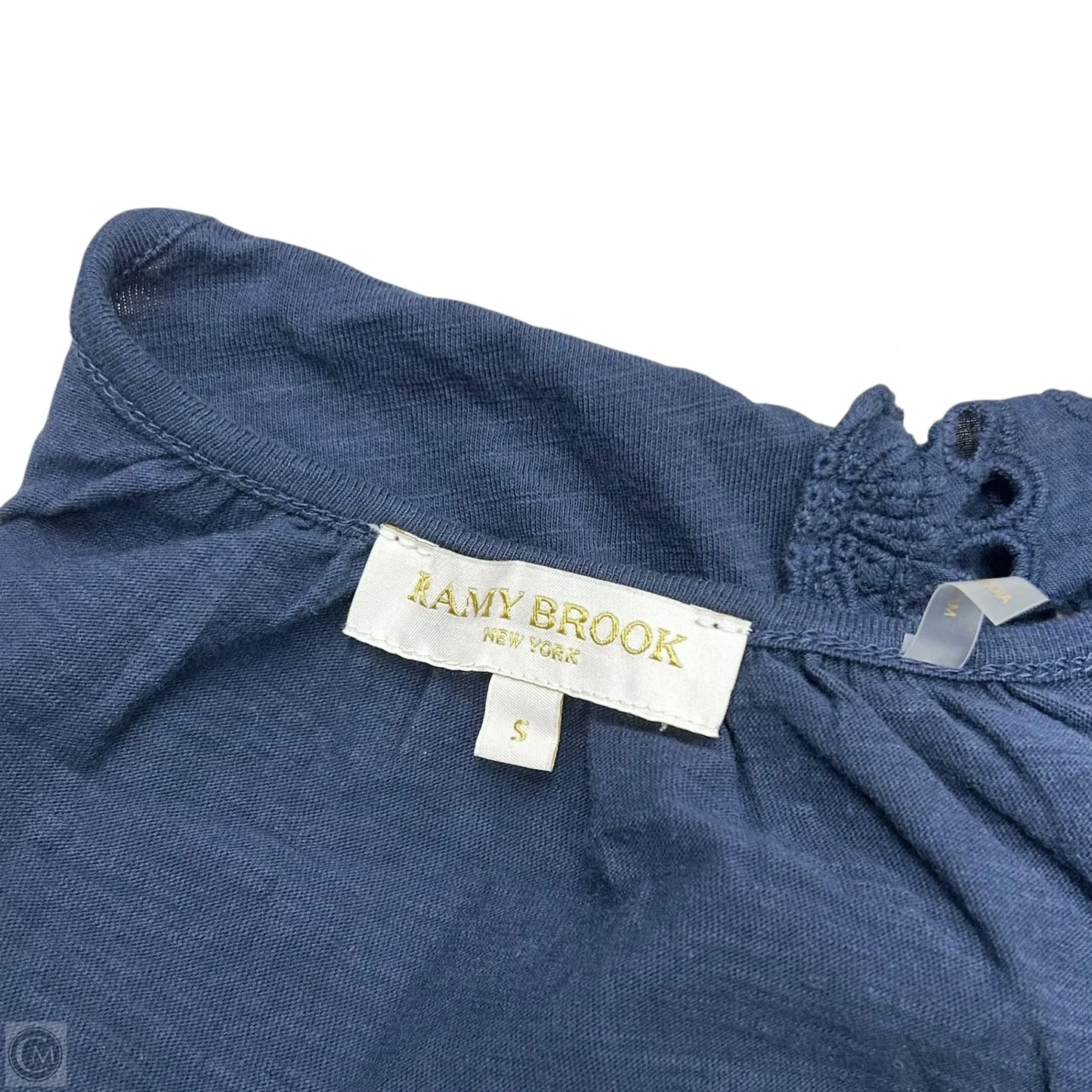 Top Short Sleeve By Ramy Brook In Navy, Size: S