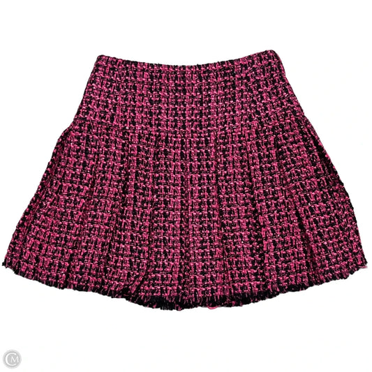 Skirt Designer By Alice + Olivia In Black & Pink, Size: 0