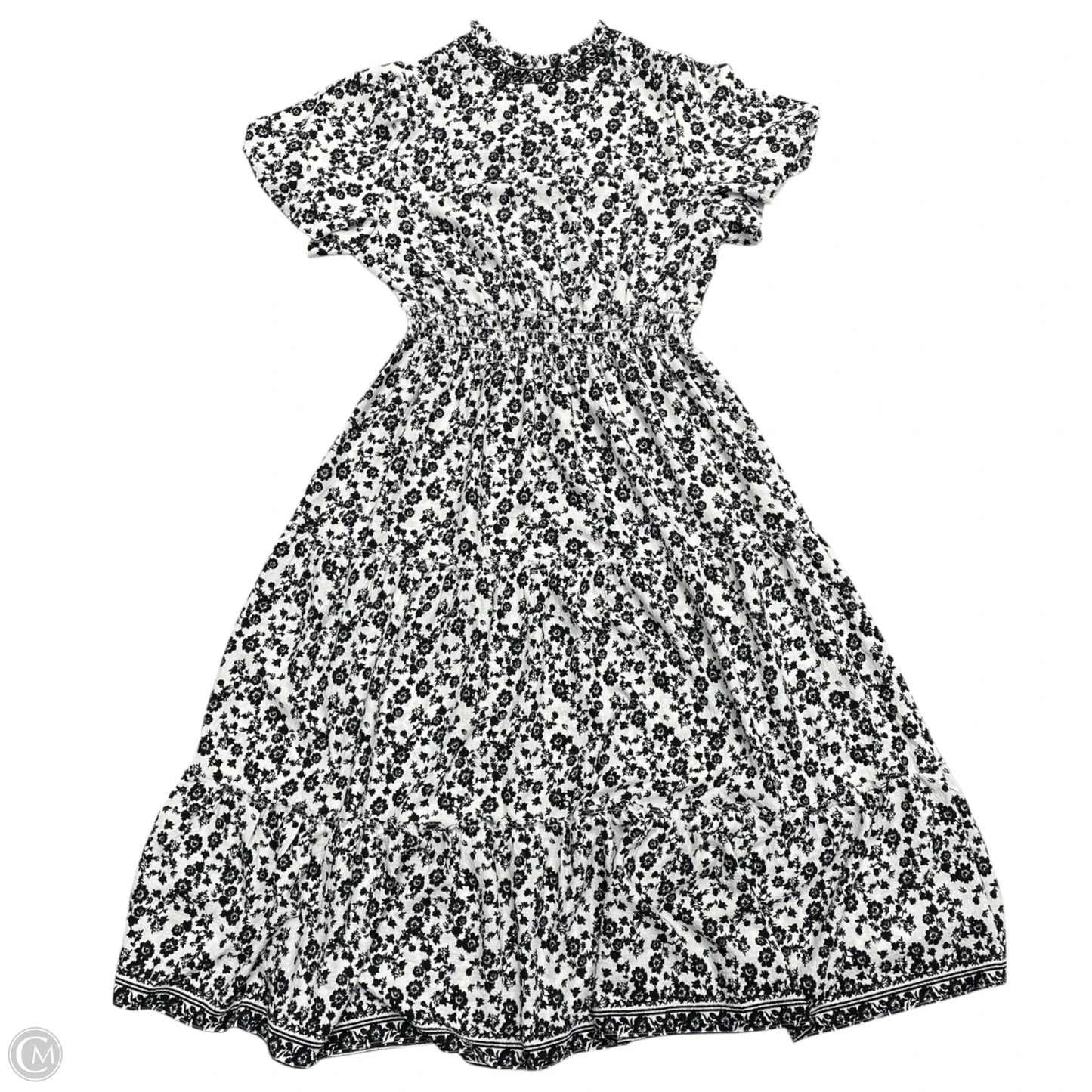 Dress Casual Maxi By Max Studio In Black & White, Size: 1x