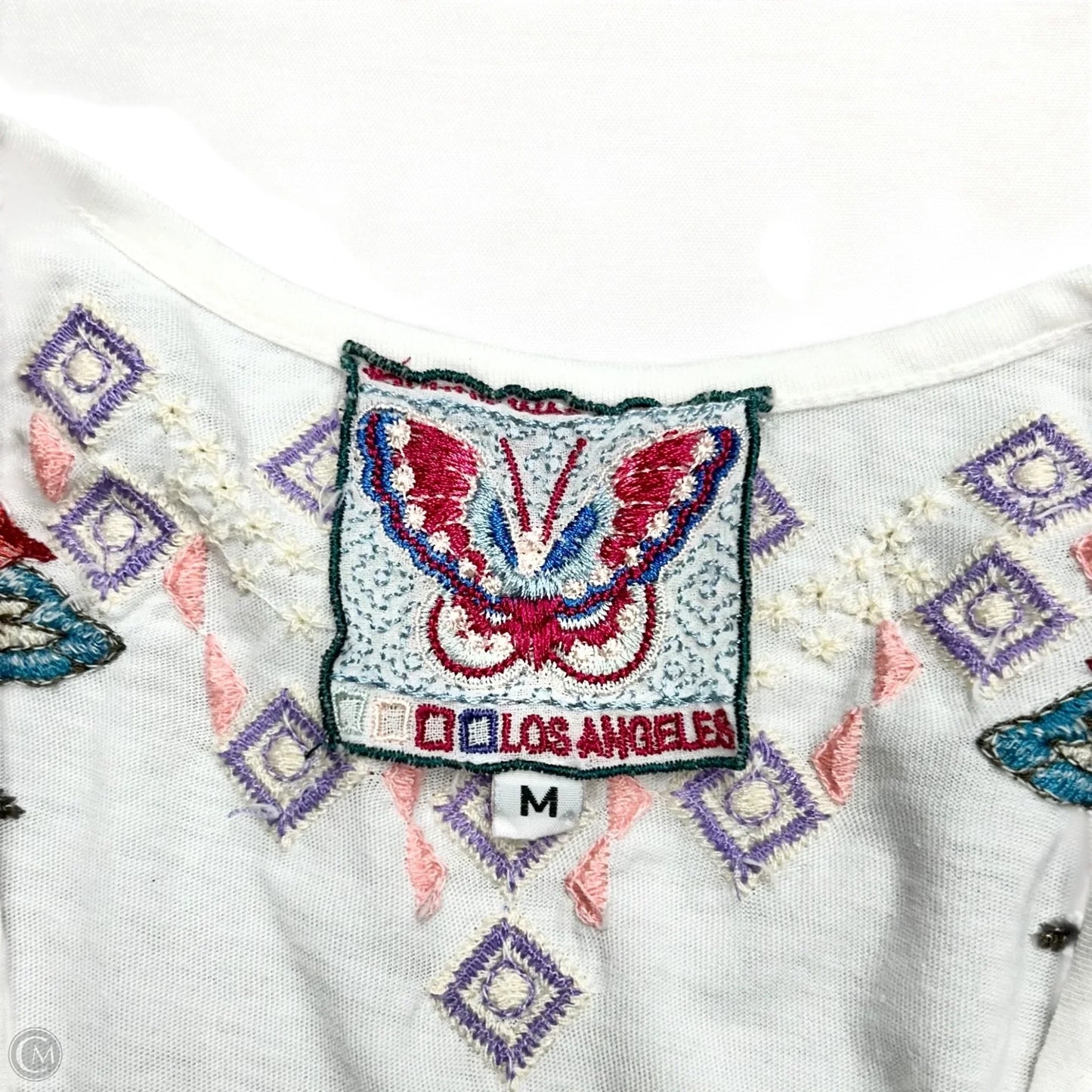 Top Long Sleeve By Johnny Was In White, Size: M