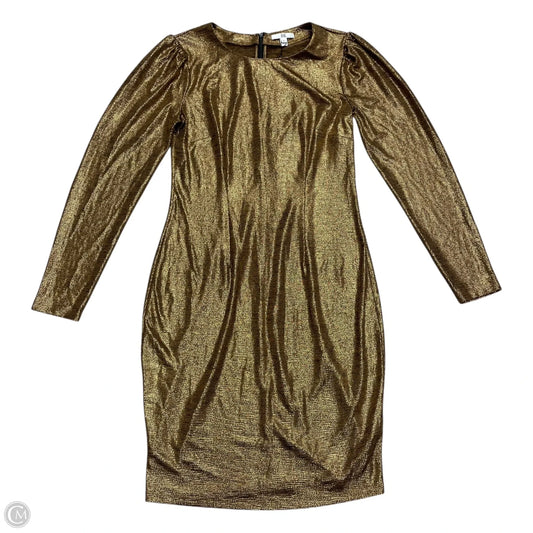 Dress Designer By Zac By Zac Posen In Bronze, Size: L