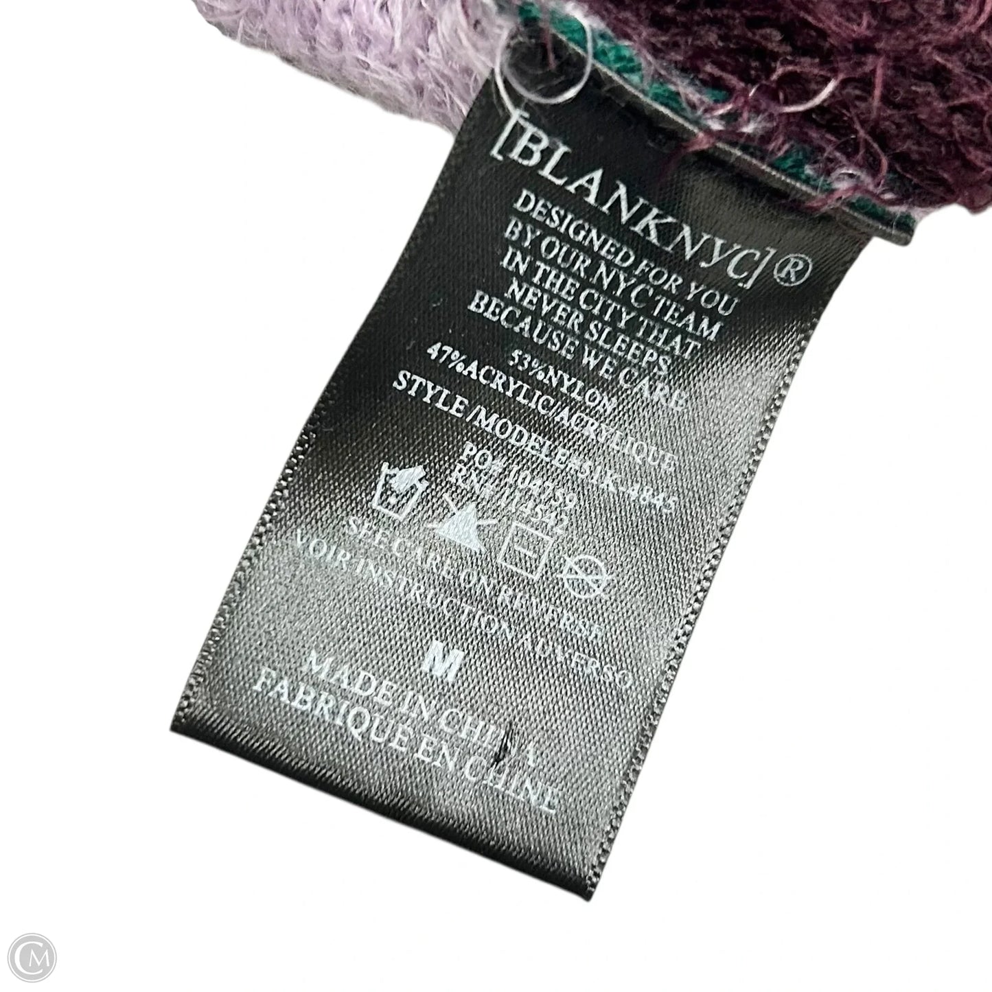 Sweater By Blanknyc In Green & Red, Size: M