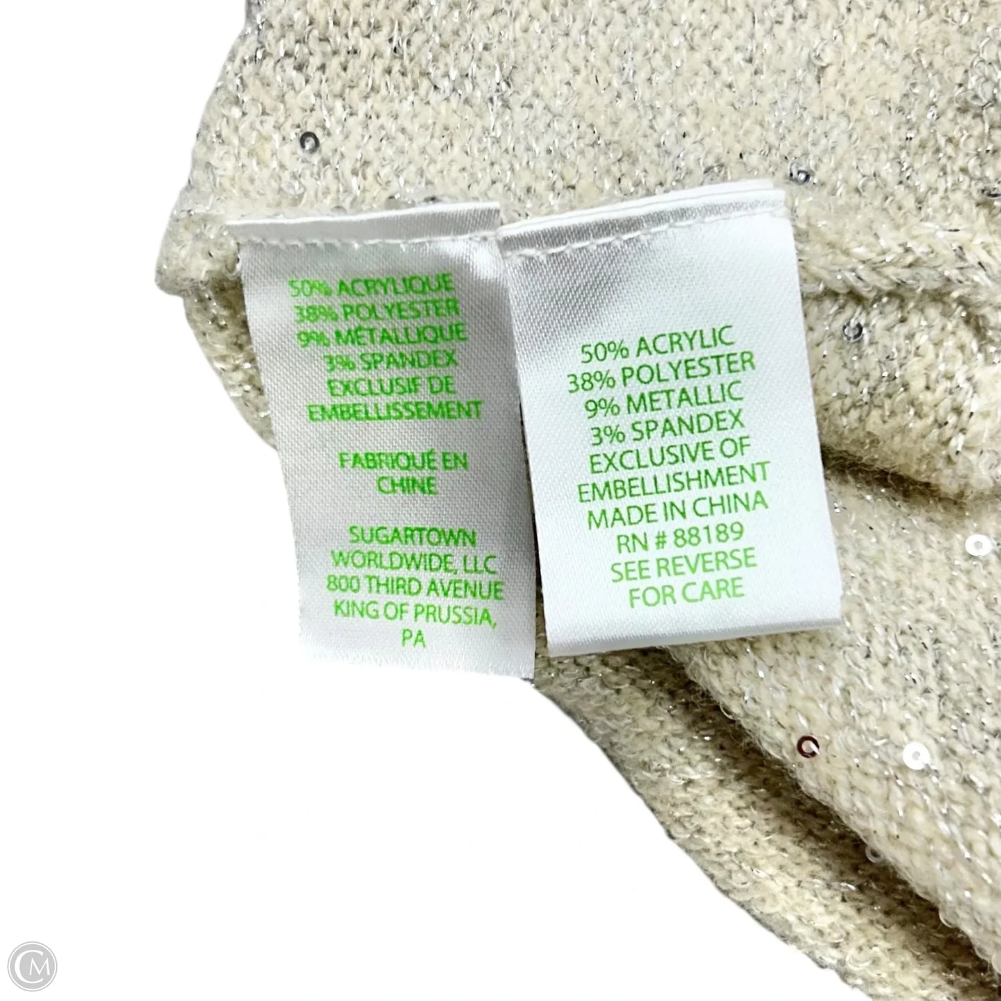 Sweater Cardigan Designer By Lilly Pulitzer In Cream, Size: S