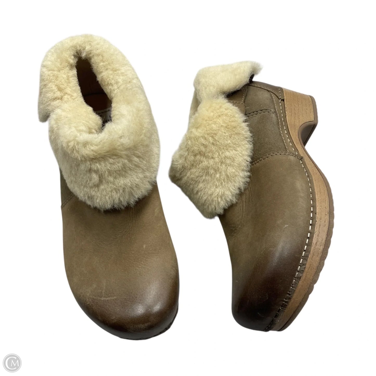 Boots Ankle Heels By Dansko In Taupe, Size: 7.5