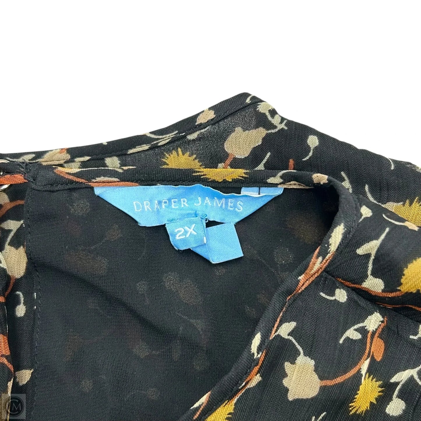 Dress Casual Midi By Draper James In Black & Yellow, Size: 2x