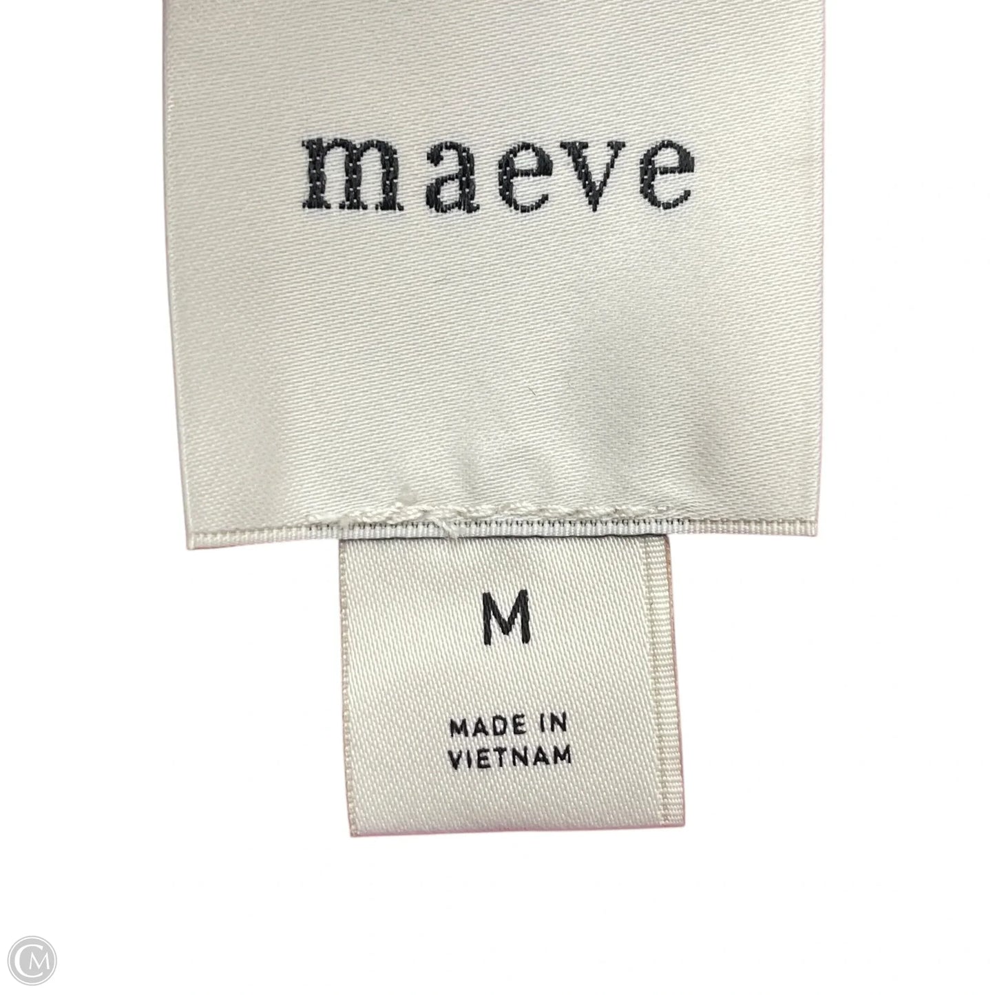 Top Short Sleeve By Maeve In Black & Pink, Size: M