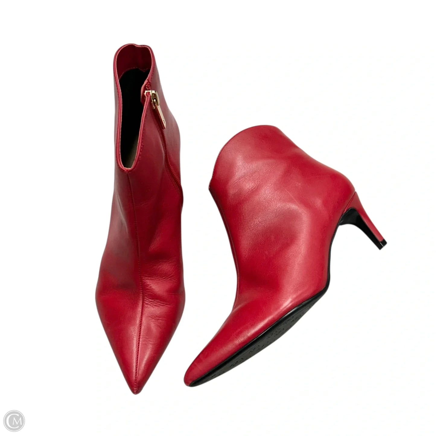 Boots Ankle Heels By Ted Baker In Red, Size: 7.5