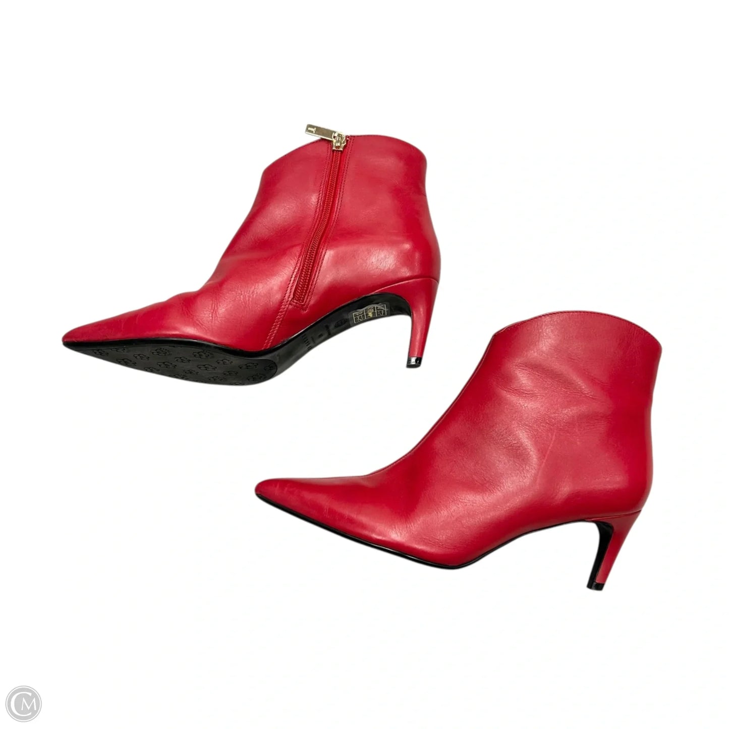 Boots Ankle Heels By Ted Baker In Red, Size: 7.5