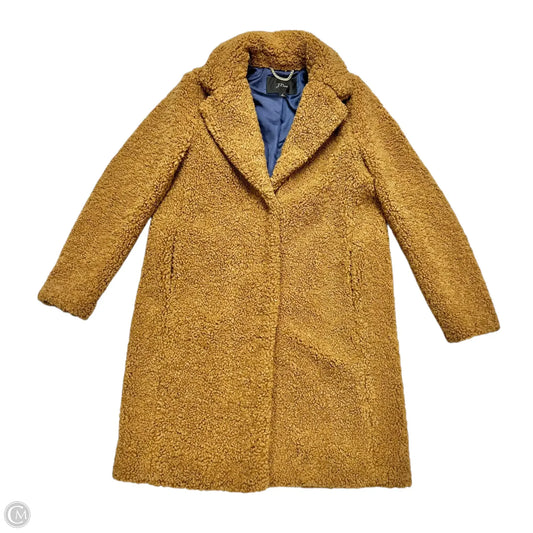 Coat Faux Fur & Sherpa By J. Crew In Tan, Size: S