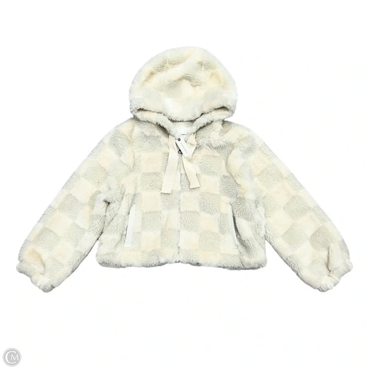 Jacket Faux Fur & Sherpa By Anthropologie In Cream, Size: S