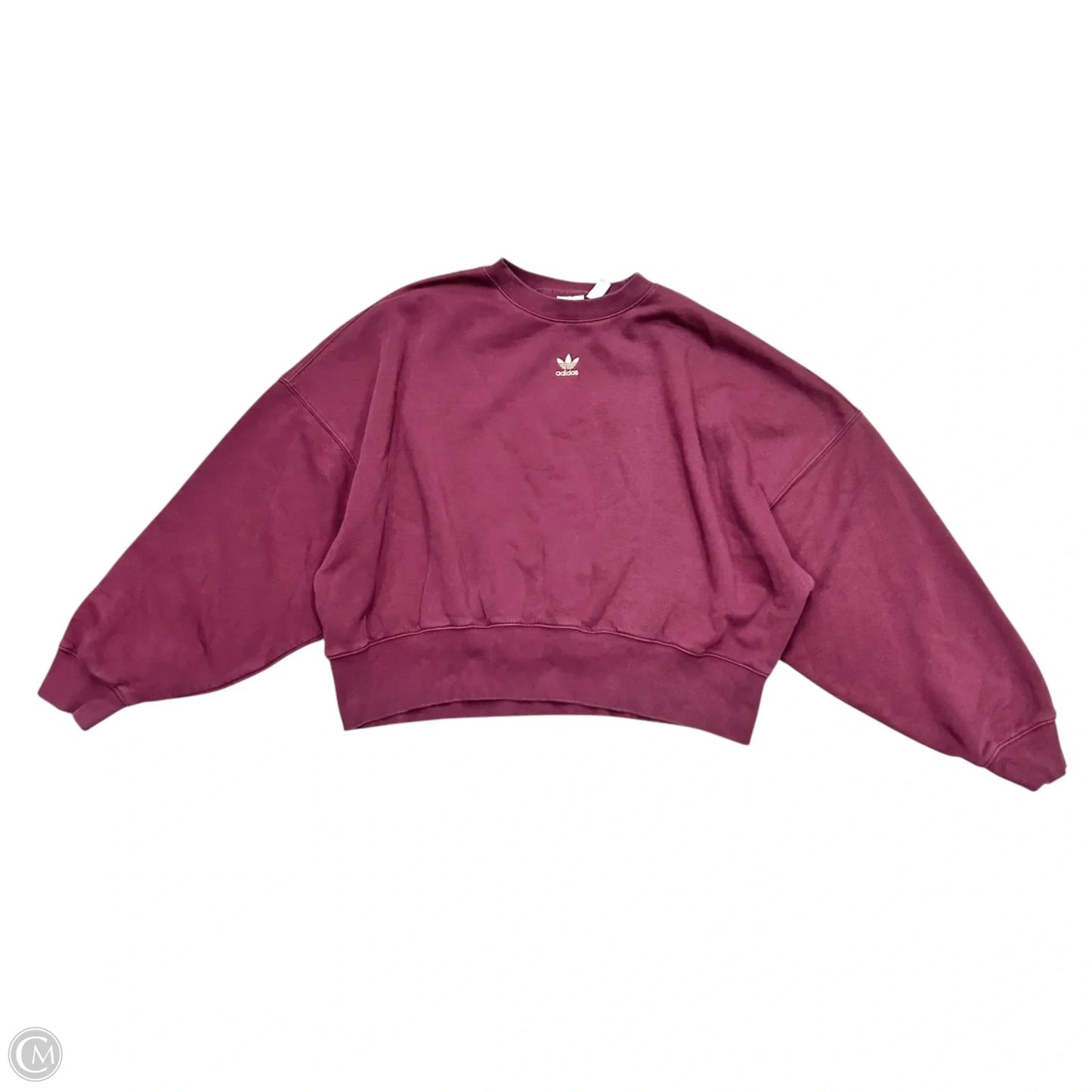 Sweatshirt Crewneck By Adidas In Purple, Size: M