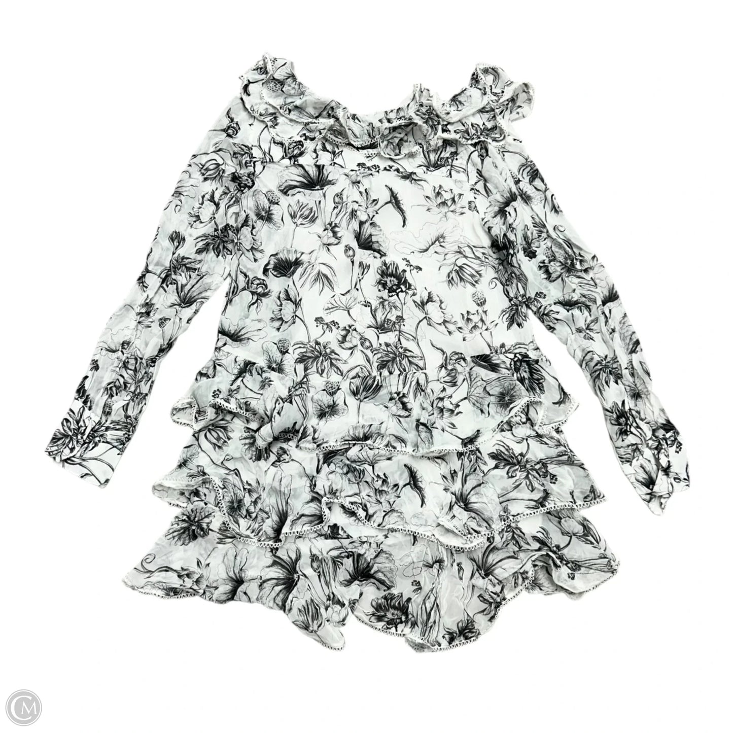 Dress Casual Short By Anthropologie In Black & White, Size: S