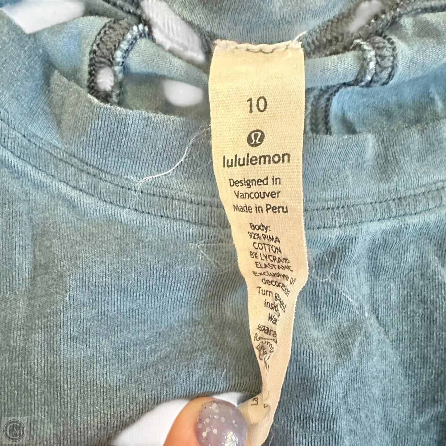 Athletic Tank Top By Lululemon In Navy, Size: M