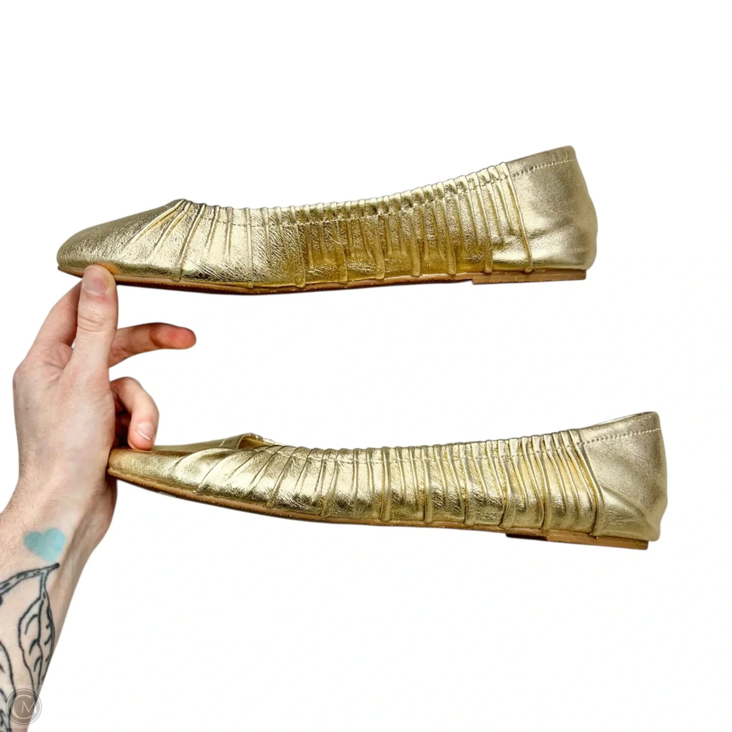 Shoes Designer By Lilly Pulitzer In Gold, Size: 9.5