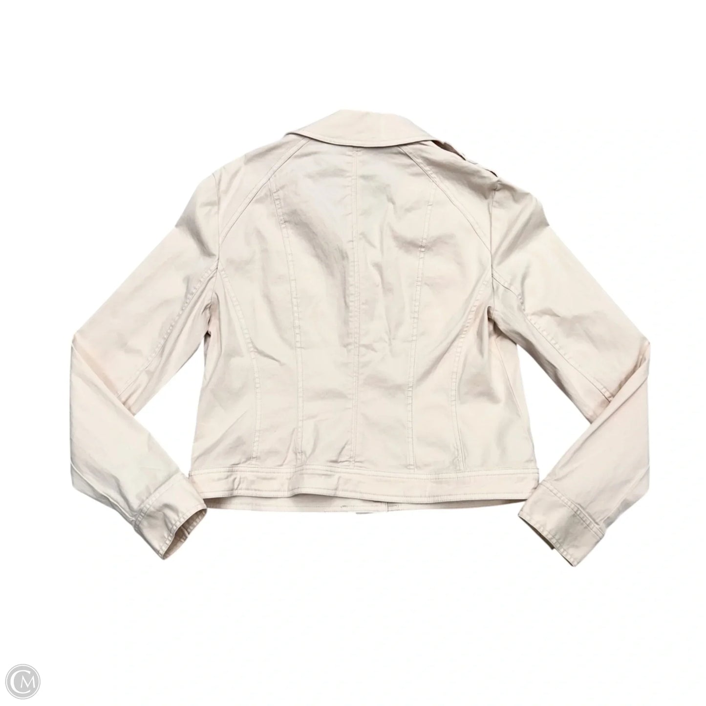 Jacket Shirt By White House Black Market In Cream, Size: M