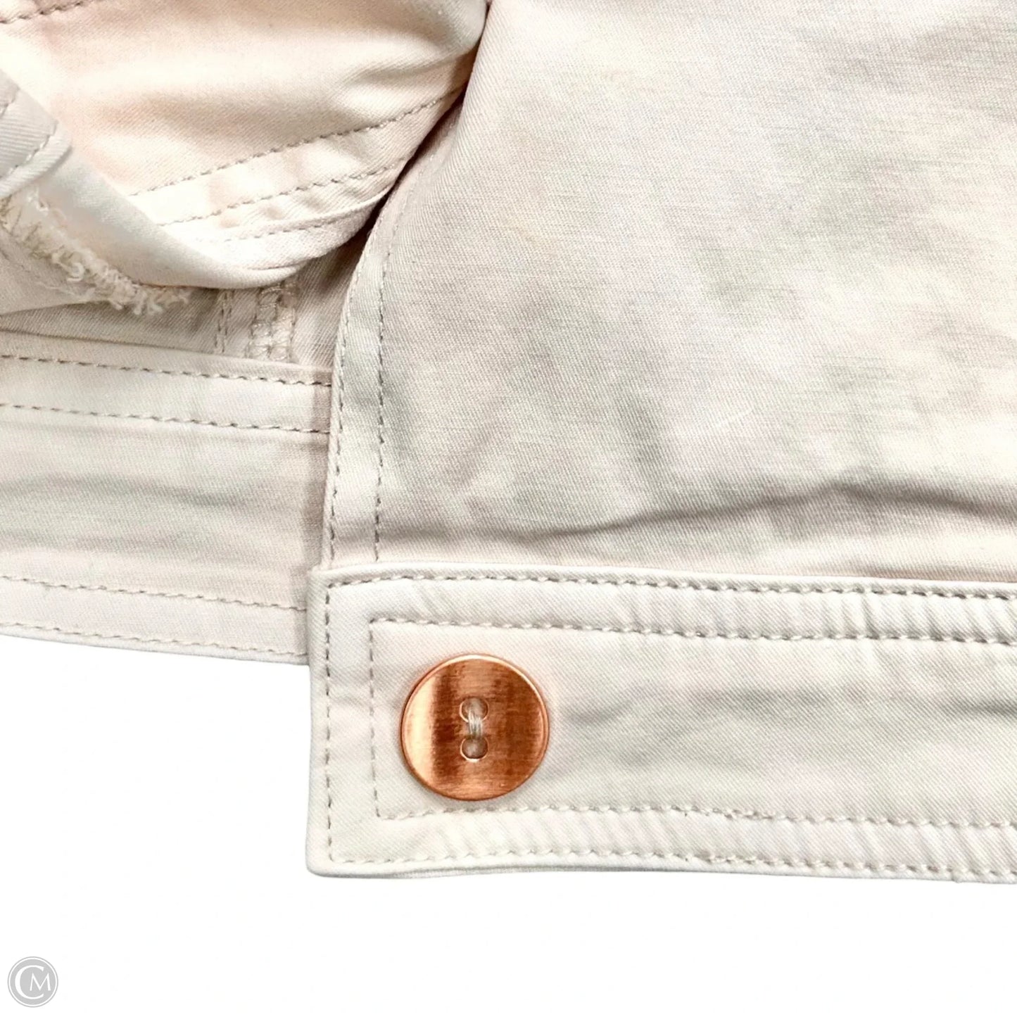 Jacket Shirt By White House Black Market In Cream, Size: M