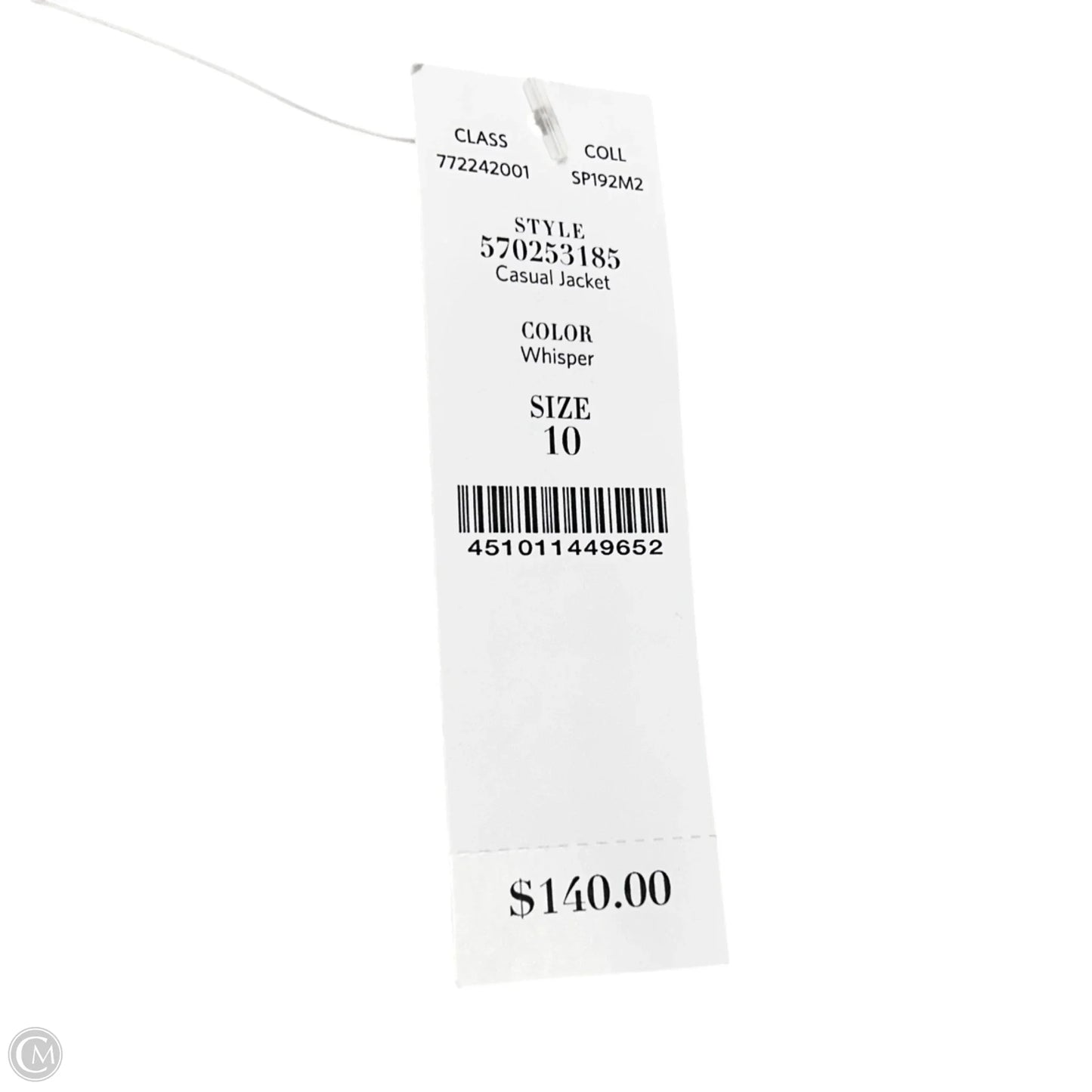 Jacket Shirt By White House Black Market In Cream, Size: M