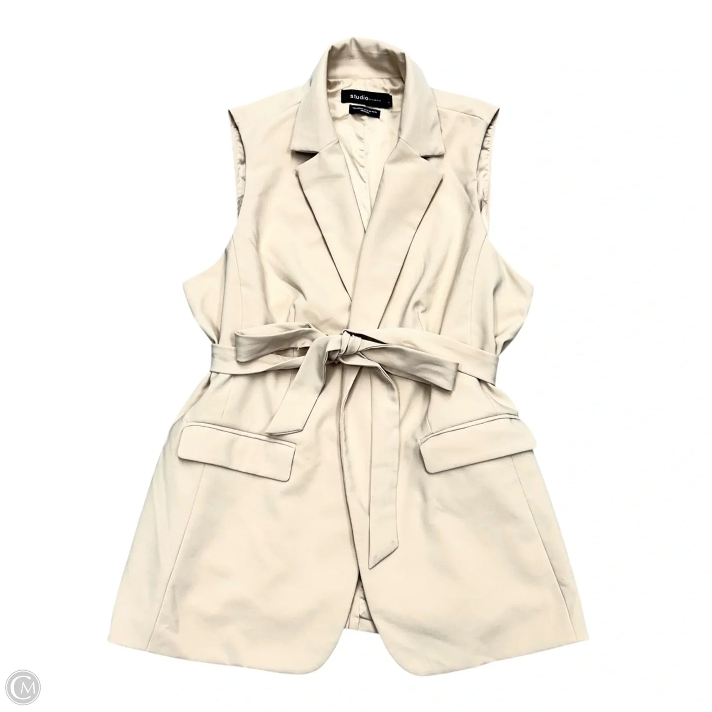 Vest Other By Studio In Cream, Size: 2x