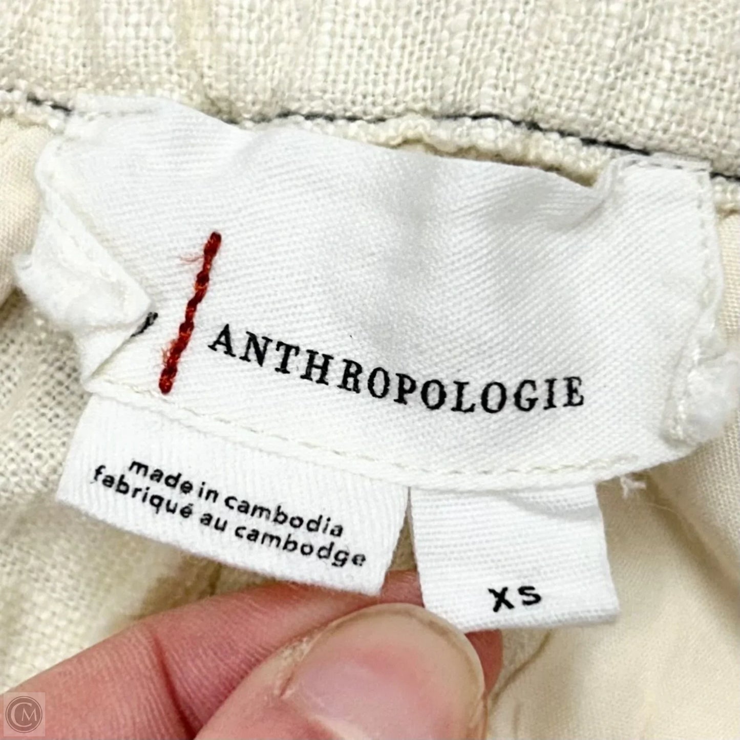 Shorts By Anthropologie In Cream, Size: Xs