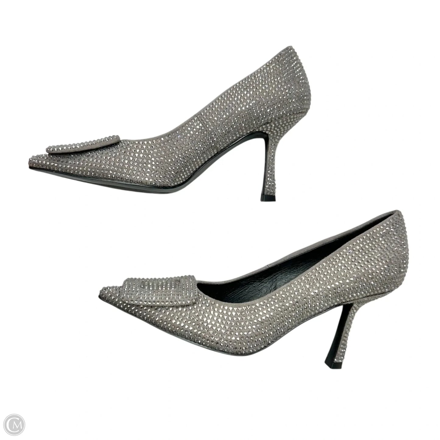 Shoes Heels Kitten By Bibi Lou In Silver, Size: 6.5