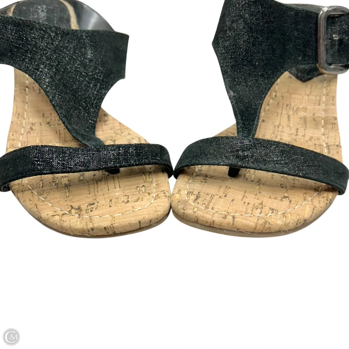 Sandals Heels Wedge By Donald Pliner In Black, Size: 7