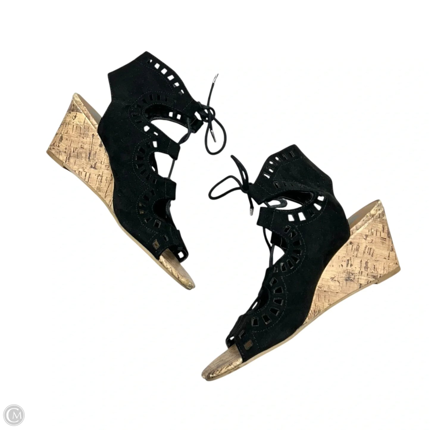 Sandals Heels Wedge By Dolce Vita In Black, Size: 8