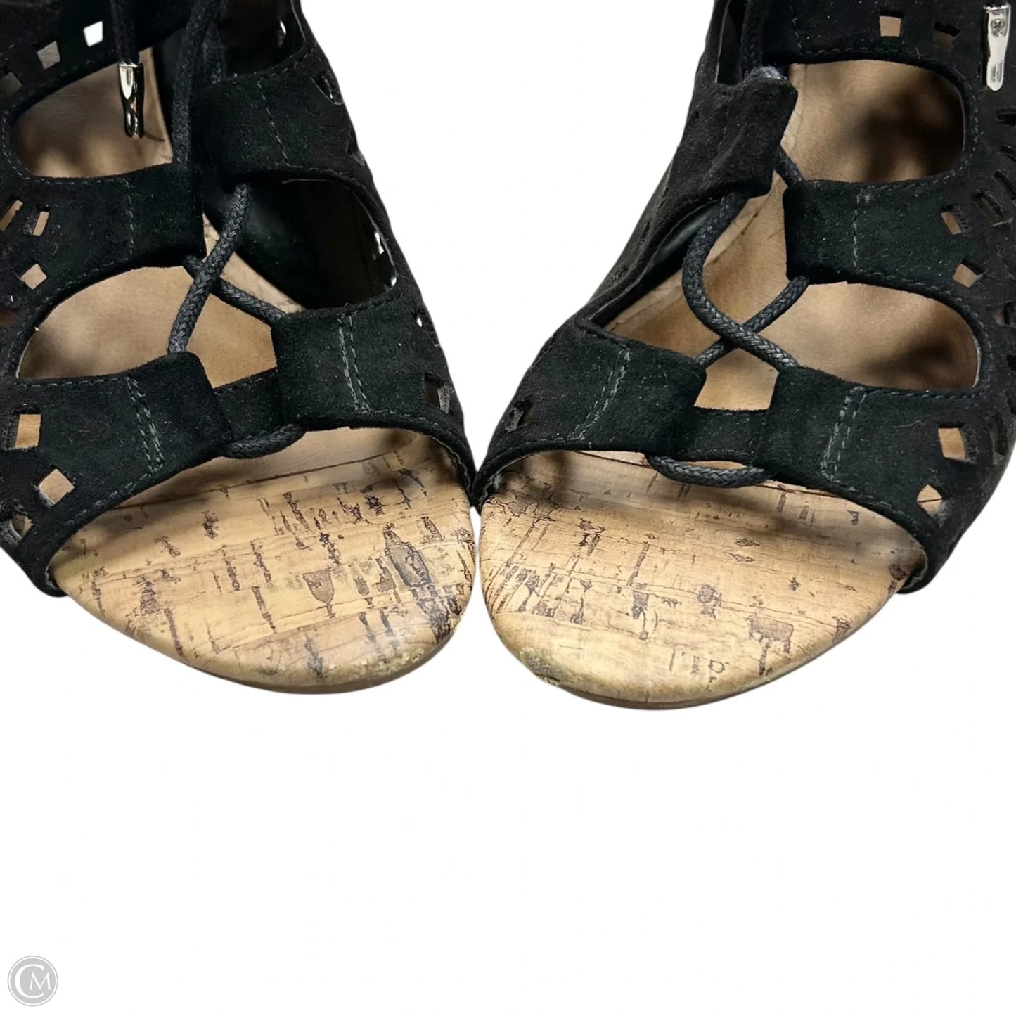 Sandals Heels Wedge By Dolce Vita In Black, Size: 8