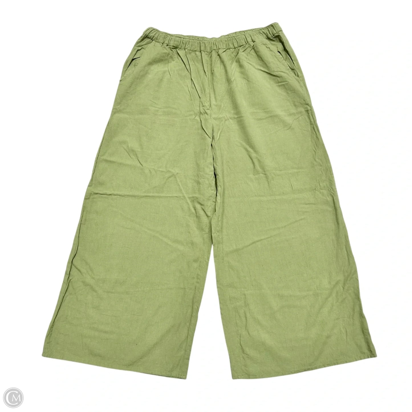 Pants Wide Leg By Sisster In Green, Size: L