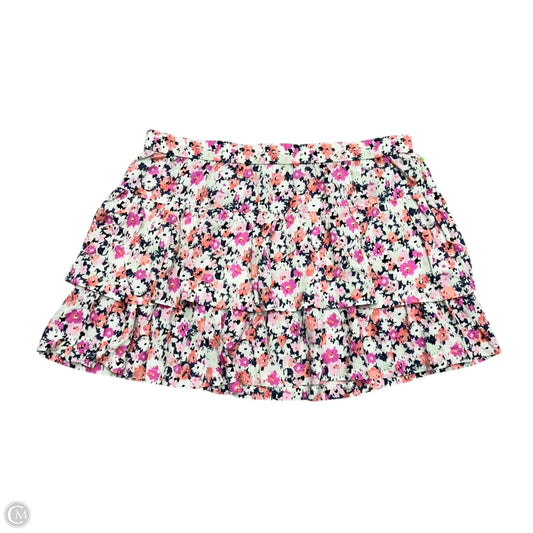 Skirt Mini & Short By Universal Thread In Pink & White, Size: 1x