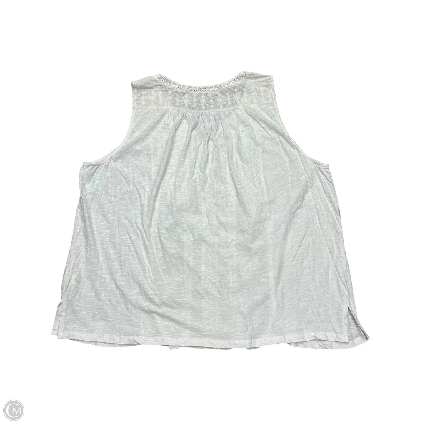 Tank Top By Lucky Brand In White, Size: 3x