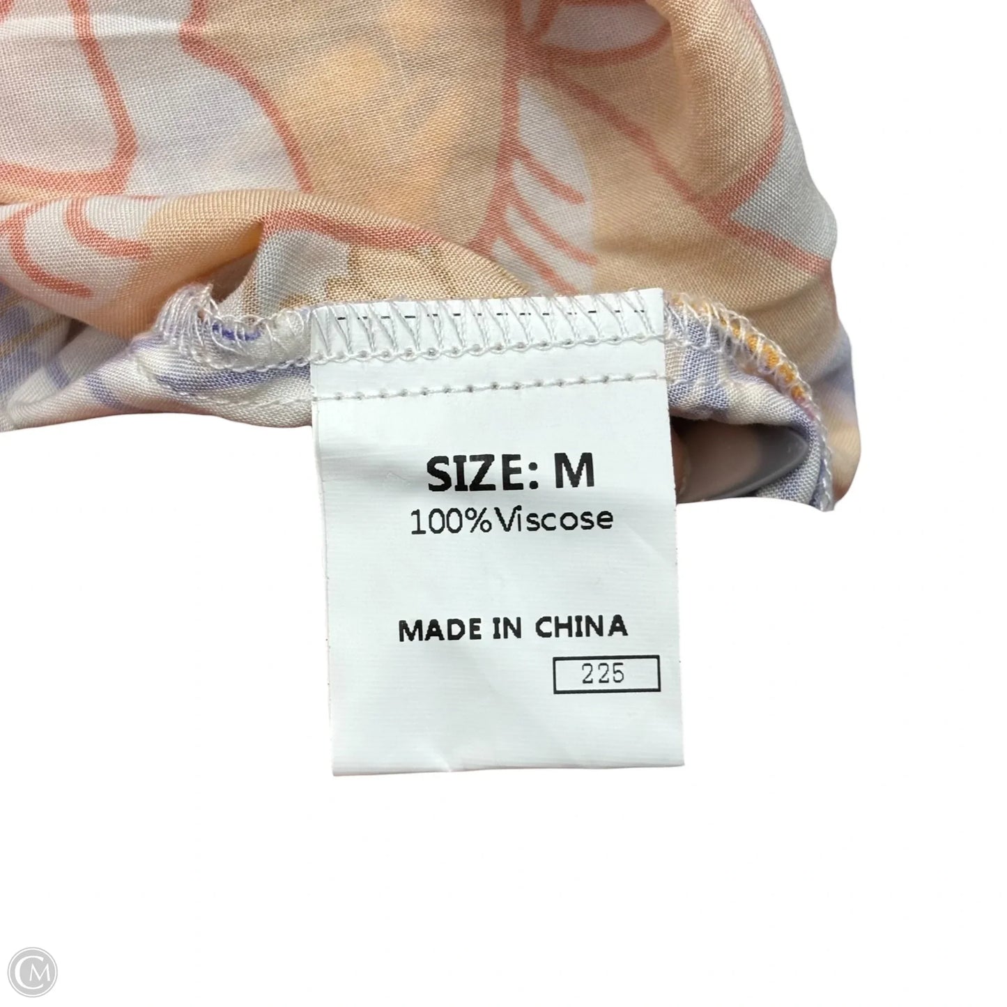 Dress Casual Midi By  In Orange & Purple, Size: M