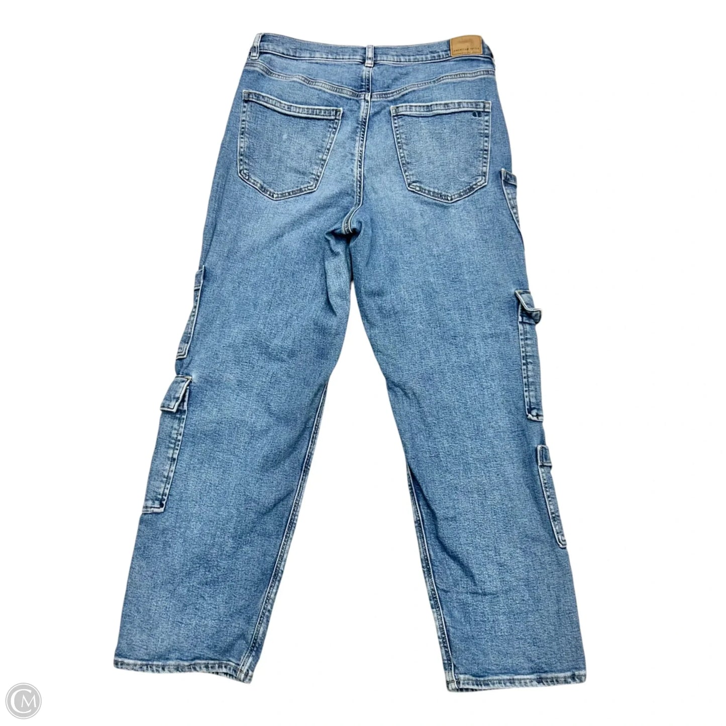 Jeans Boyfriend By American Eagle In Blue Denim, Size: 10s