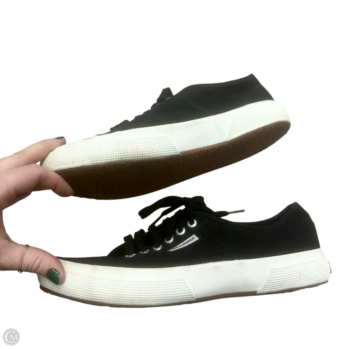 Shoes Sneakers By Superga In Black, Size: 10