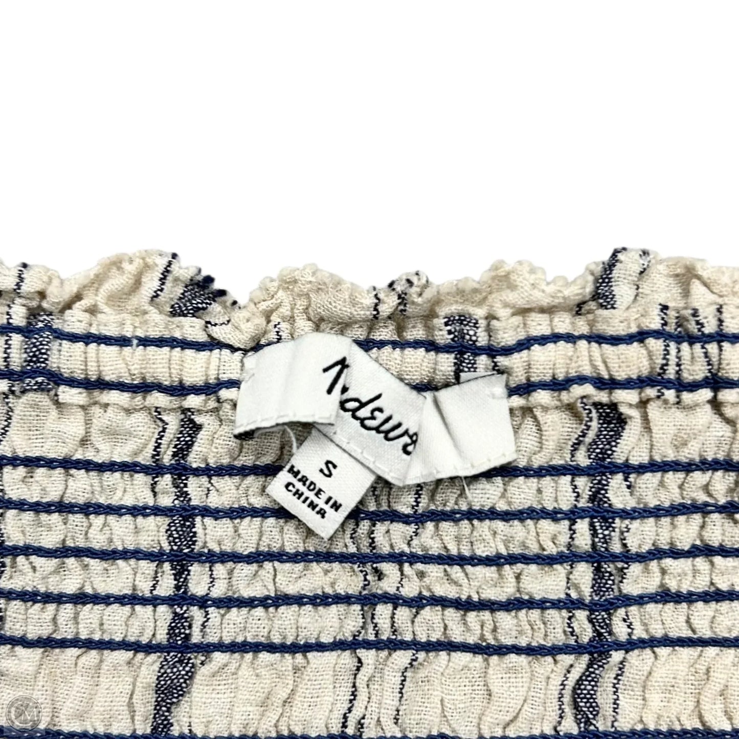 Jumpsuit By Madewell In Blue & Cream, Size: S