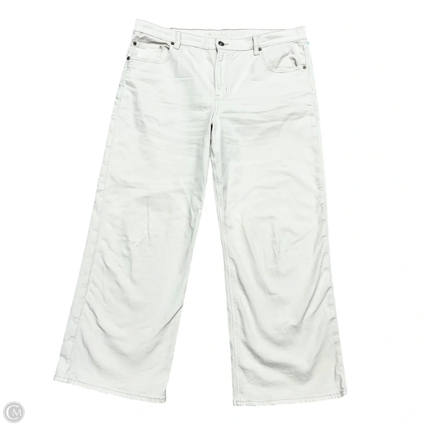 Pants Wide Leg By American Eagle In Cream, Size: 16