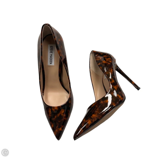 Shoes Heels Stiletto By Steve Madden In Tortoise Shell Print, Size: 8.5