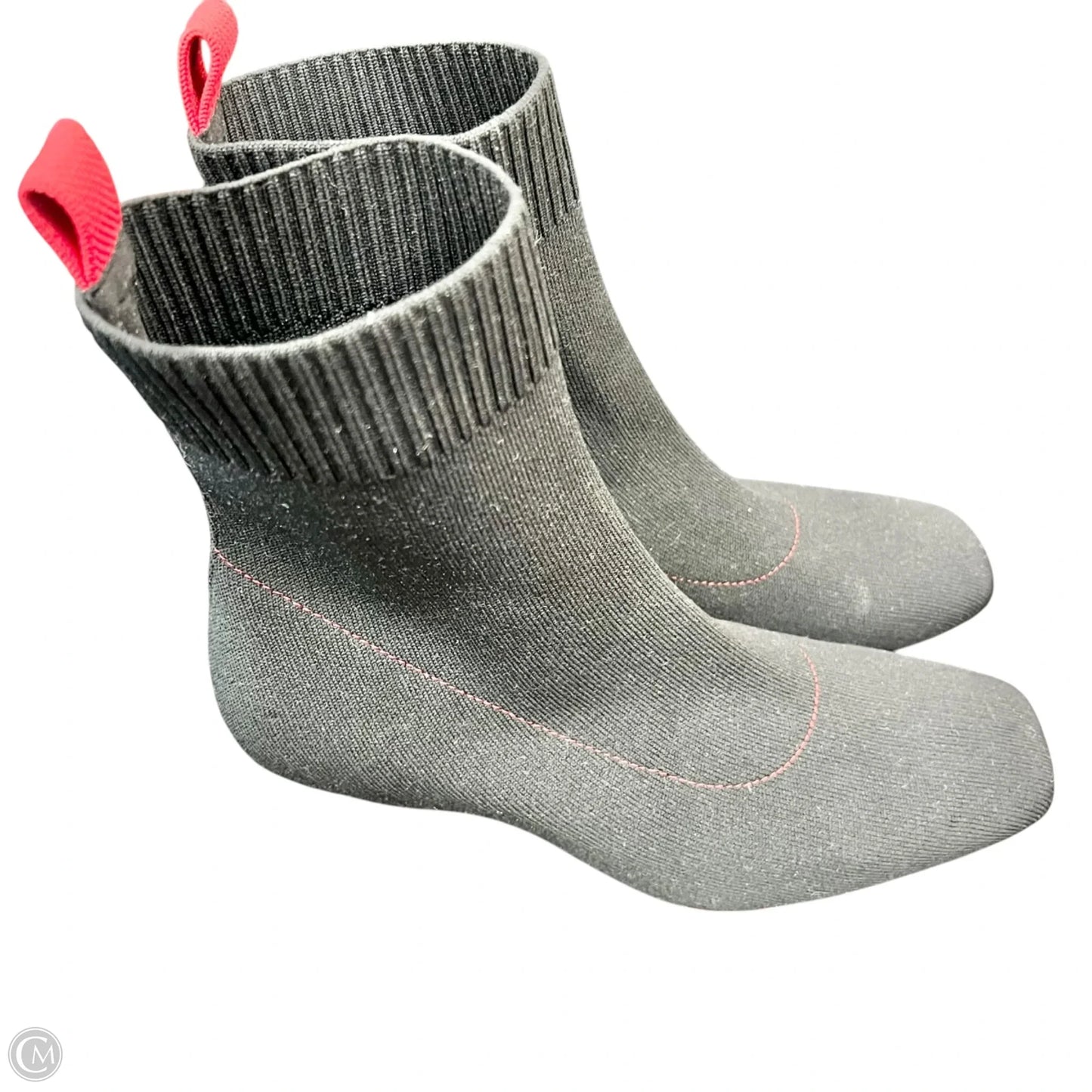 Boots Ankle Heels By Vivaia In Black & Red, Size: 7
