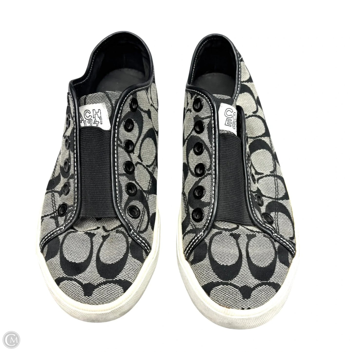 Shoes Designer By Coach In Black & Tan, Size: 6.5