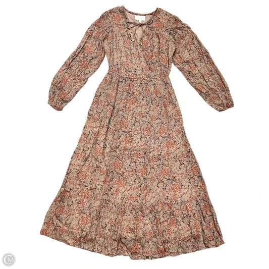 Dress Casual Midi By Cleobella In Brown & Red, Size: S