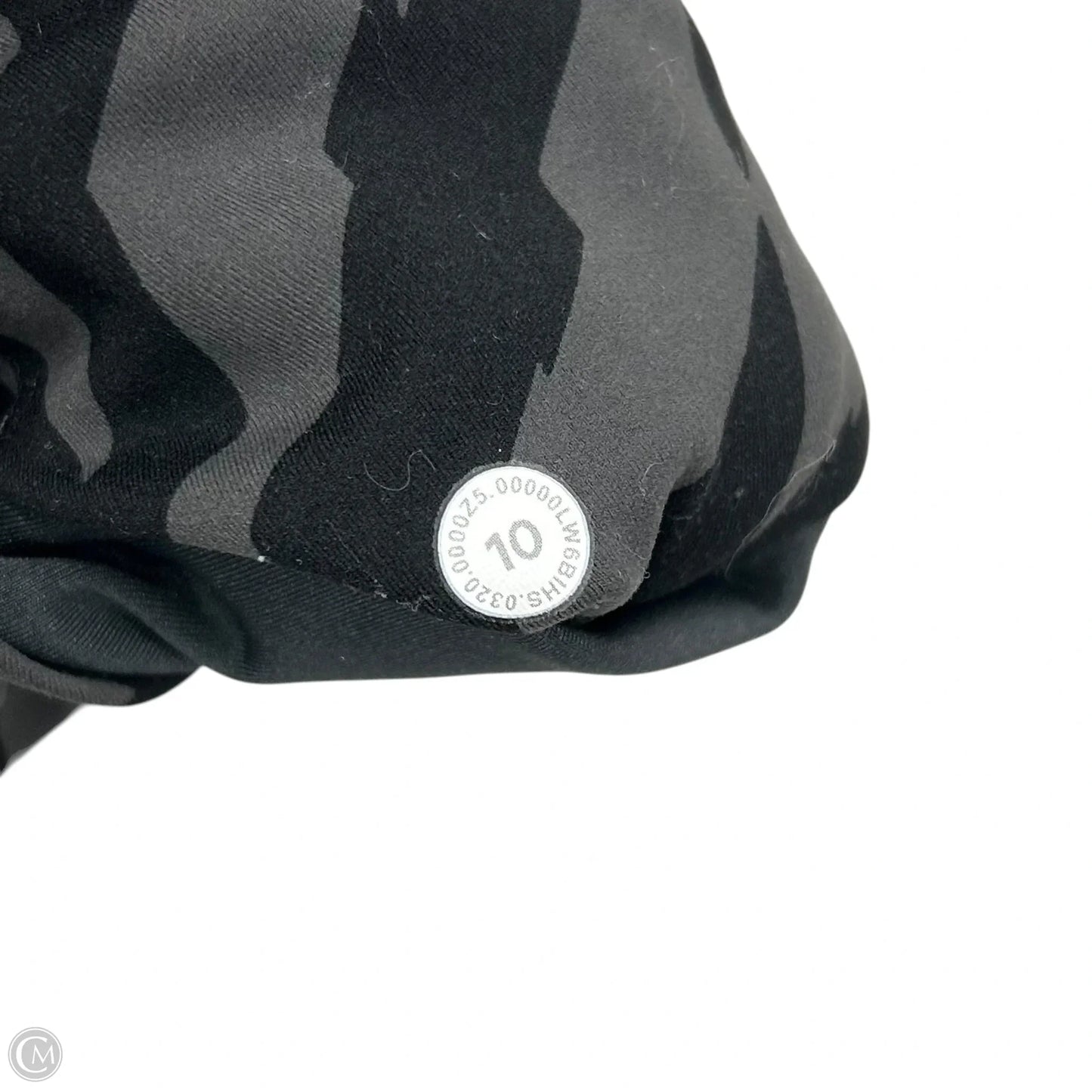 Athletic Leggings By Lululemon In Black & Grey, Size: M