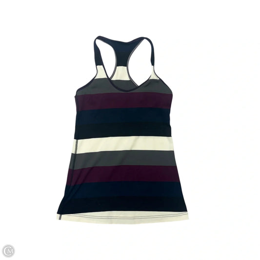 Athletic Tank Top By Lululemon In Grey & White, Size: S