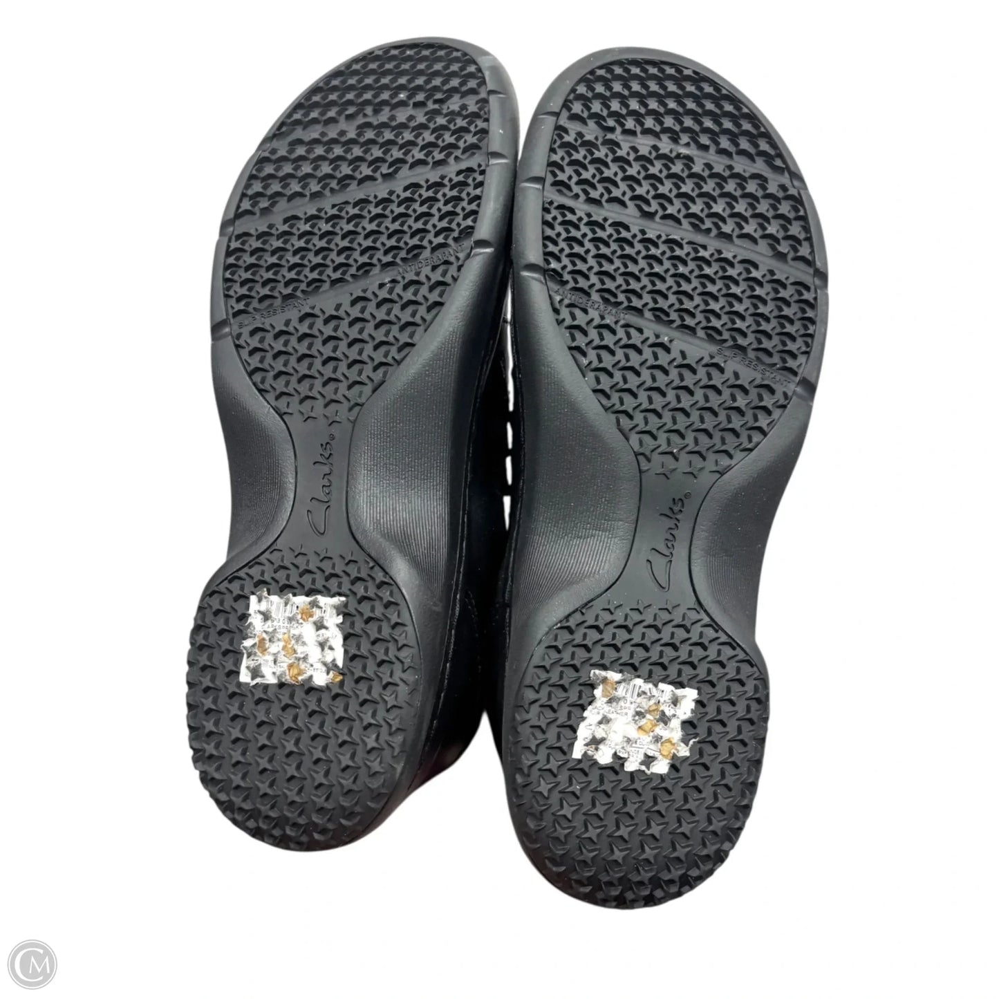 Shoes Flats By Clarks In Black, Size: 8.5
