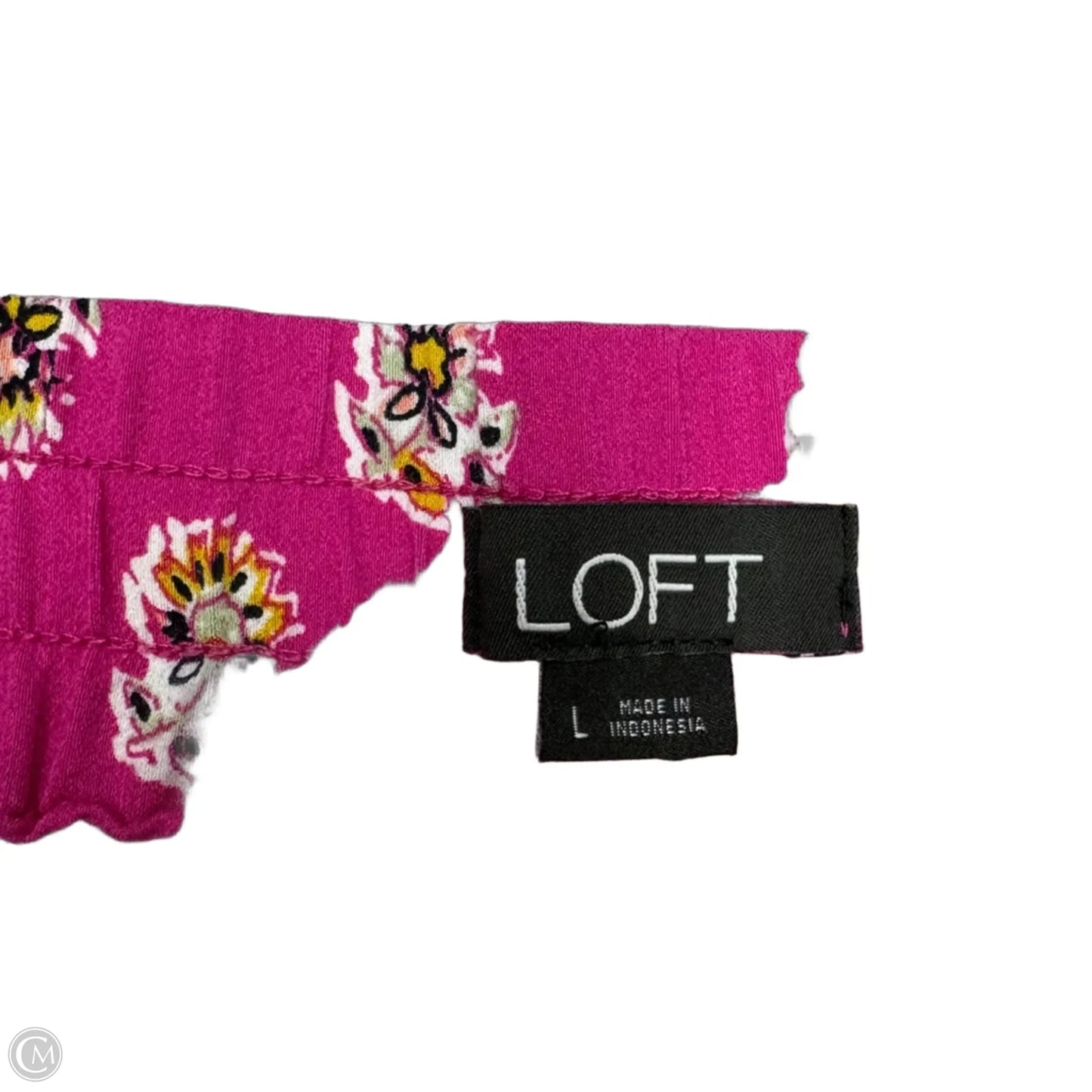 Shorts By Loft In Pink & Yellow, Size: L