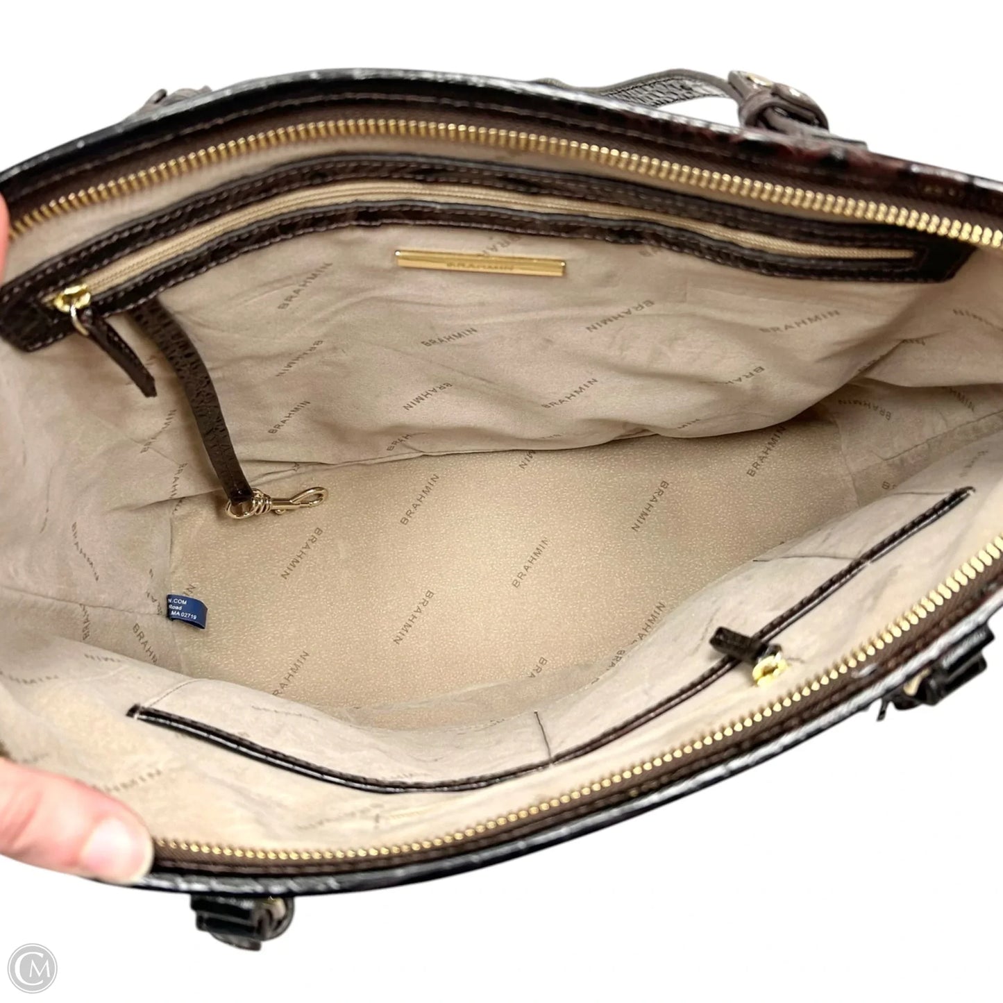 Handbag Designer By Brahmin, Size: Medium