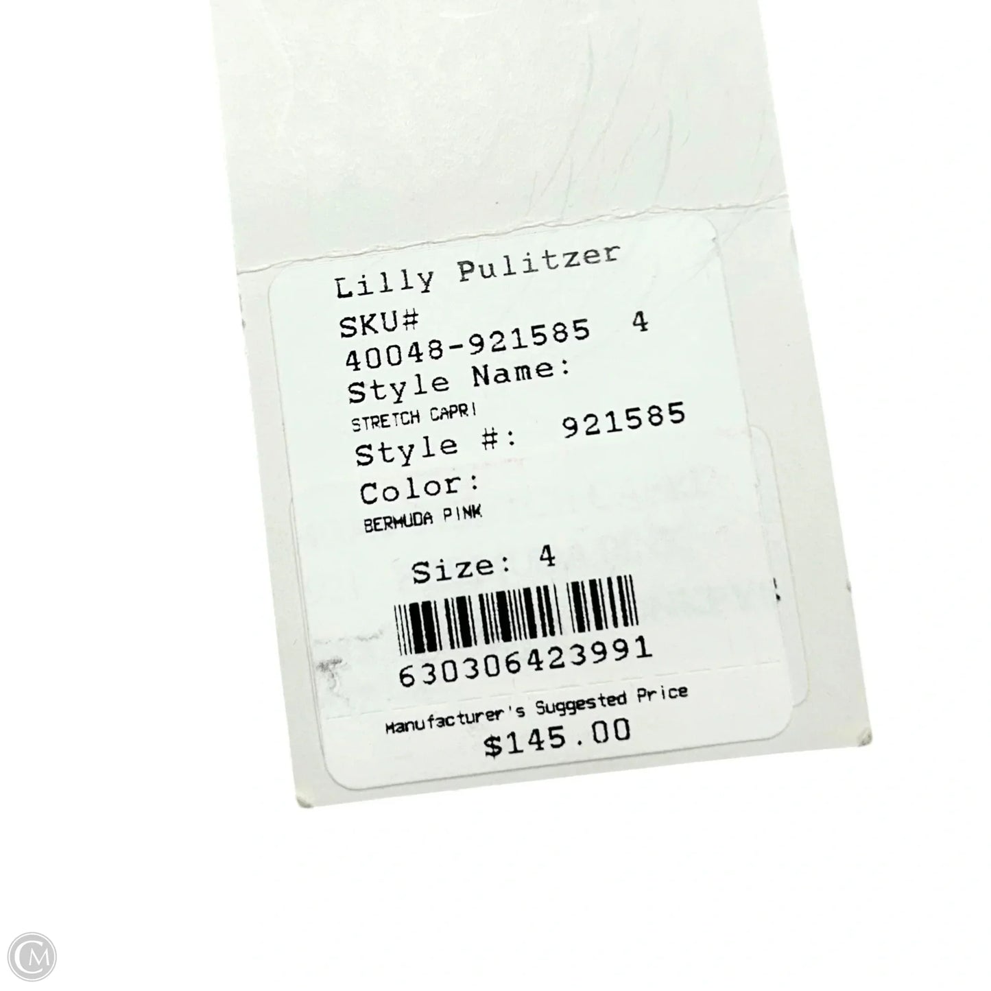 Pants Designer By Lilly Pulitzer In Green & Pink, Size: 4