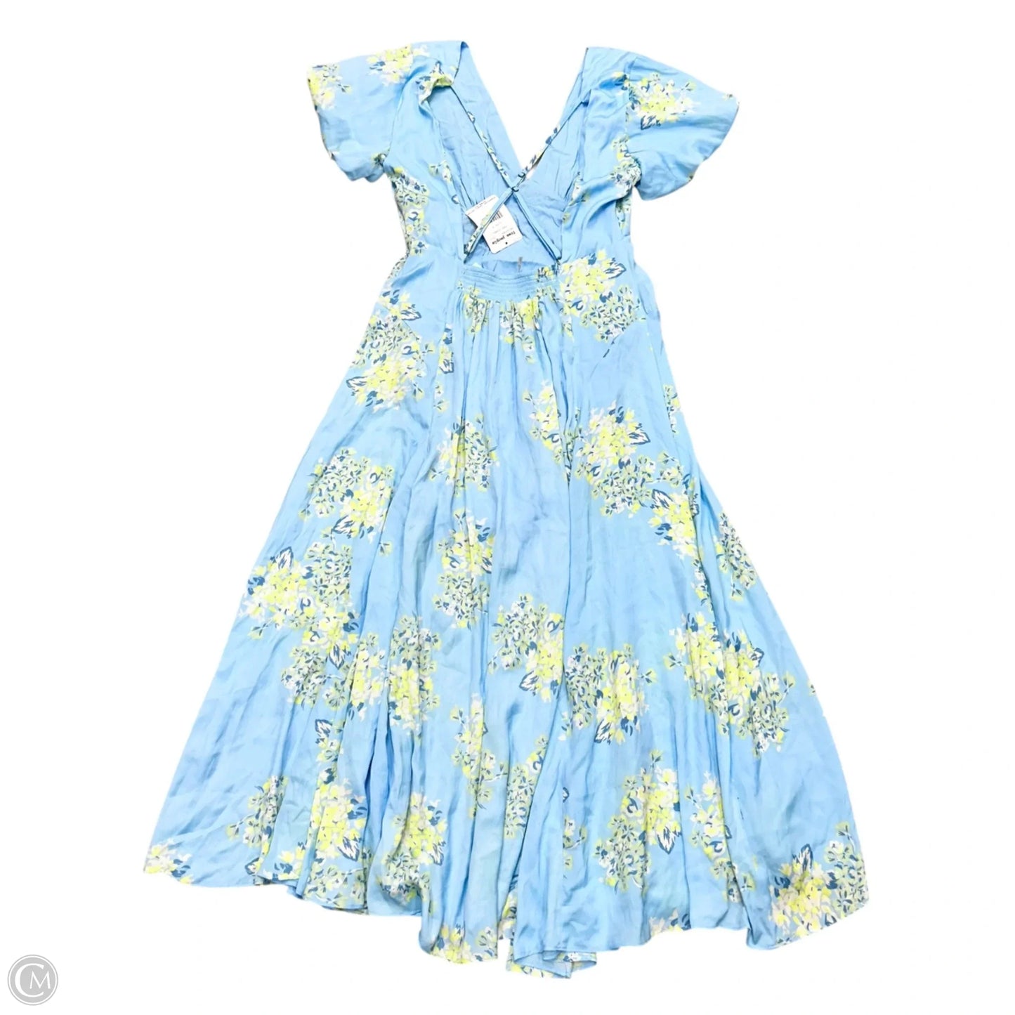 Dress Casual Maxi By Free People In Blue & Green, Size: S