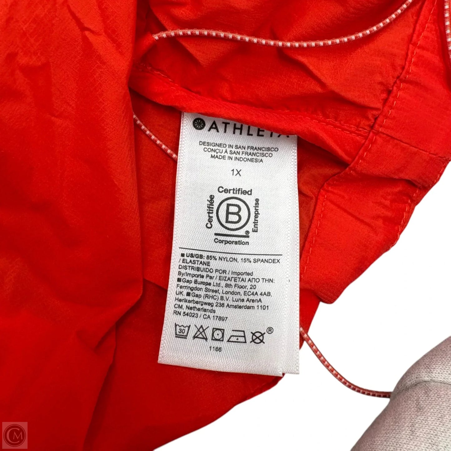 Athletic Jacket By Athleta In Red, Size: 1x