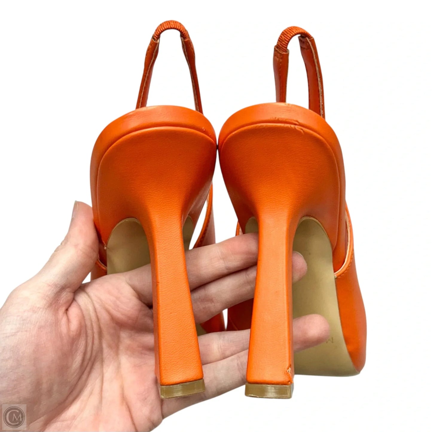 Shoes Heels Stiletto By Marc Fisher In Orange, Size: 6.5