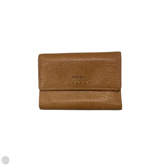 Wallet Leather By Fossil, Size: Small